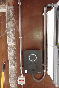 Placement d'une borne de recharge Zaptec GO - Ouffet